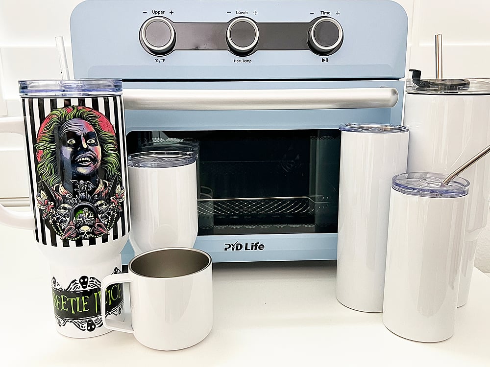 Personalize mugs and tumblers
